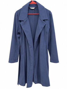 LOB blue  Women’s Long Trench Coat - LOB